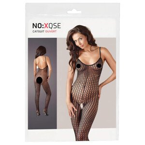 NO:XQSE - otvoreni mrežasti kombinezon (crni) - XL/XXL