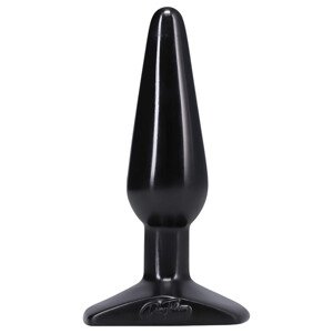 Doc Johnson analni plug - klasik, srednji (crni)