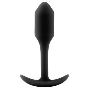 b-vibe Snug Plug 1 - analni utikač s utezima (55g) - crni