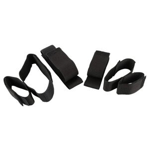 Bad Kitty - set za vezanje zapešća i gležnjeva (crni)