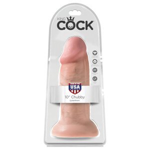 King Cock 10" dildo (25 cm) - prirodno