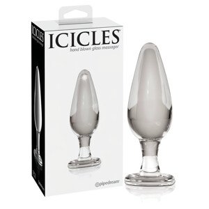 Icicles No. 26 - stakleni analni čep (prozirni)