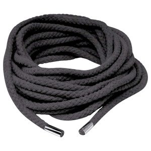 Fetiš Svileno Uže - Shibari vezivanje - 10m (crno)