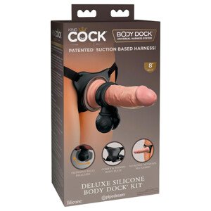 King Cock Elite Deluxe - set s dildom za vezivanje
