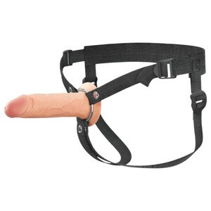 X-TENSION Elite - šuplji strap-on dildo (prirodne boje)