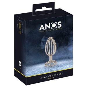 ANOS Metal (3.8cm) - metalni anal plug (srebrni)