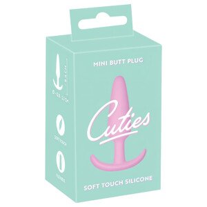 Cuties Mini analni plug - silikonski, ružičasti (2,1 cm)