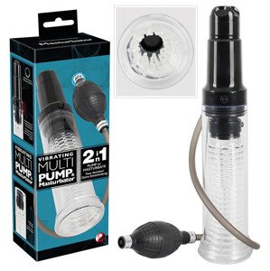 You2Toys - 2u1 - penis pumpa i masturbator (prozirno)