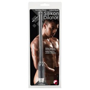 You2Toys DILATOR - silikonski uretralni vibrator - crni (8-11mm)