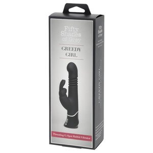 Pedeset nijansi Greedy Girl - crni pulsirajući vibrator