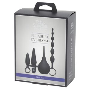 Pedeset nijansi sive Take It Slow - 4u1 analni set (crni)