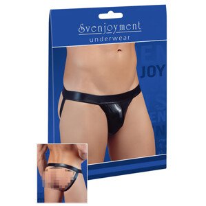 Sjajne minimal gaćice za muškarce (crne) - XL