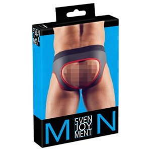 Svenjoyment - otvoreni jock remen (crni) - M