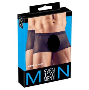 Svenjoyment prozirni bokser set - crni (2-dijelni) S-L