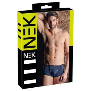 NEK - crne bokserice s vezicama i mrežastim detaljima (plave)