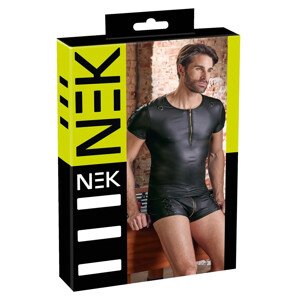 NEK - Mat efekt, kratki rukavi, muška majica (crna) - M