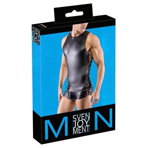 Svenjoyment - mat muška majica na vezivanje sa strane (crna) - M