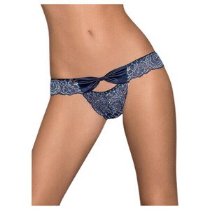 Obsessive Auroria - vezene ženske gaćice s mašnom (plave) - L/XL