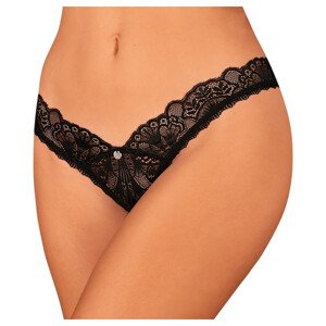 Obsessive Donna Dream - čipkaste otvorene gaćice (crne)