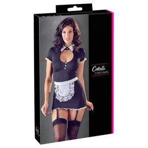 Cottelli - seksi sobarica s podvezicama (crno-bijela)