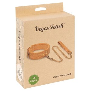 Vegan Fetish - ogrlica s povodcem (pluto)