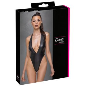 Cottelli Party - sjajni, halter body (crni) - L