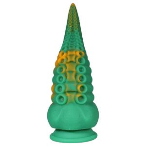 OgazR Octopuss - 21 cm polip dildo (zelena-žuta)