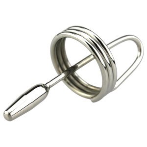DeepRing - prstenasti metalni dilatator - 9 cm (srebro)