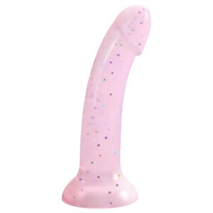 Dildolls Starlight - zvjezdasti dildo s vakumskom bazom (ružičasti)