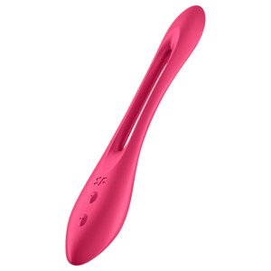 Satisfyer Elastic Joy - akumulatorski, fleksibilni parni vibrator (crveni)