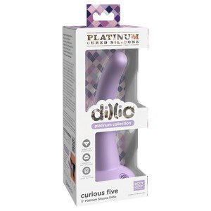 Dillio Curious Five - ljubičasti dildo s vakuumskom bazom (15cm)
