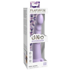 Slim Seven ljubičasti dildo s usisnom čašom (20 cm)