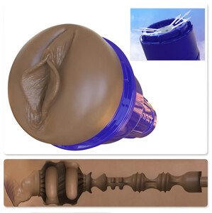 Fleshlight Boost Bang - realistična smeđa masturbatornica