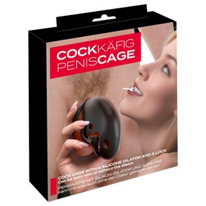 You2Toys - kavezica za penis s čepom (crna)