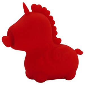 Unihorn Cupid's Beau - punjivi jednorog masažer klitorisa (crveni)