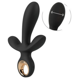 Eternal - napuhujući trostruki vibrator (crni)