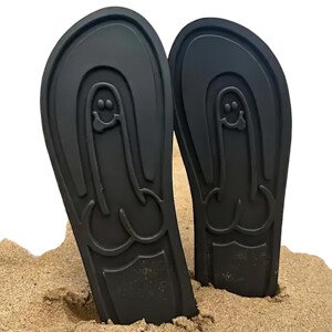 Japanke - crni s motivom smiješnog lika na potplatu - 40/41