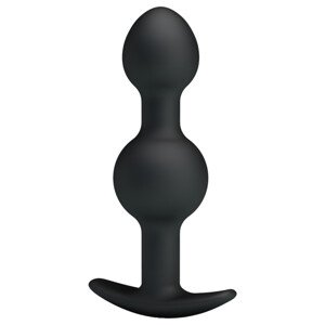 Pretty Love - unutarnji kuglasti analni dildo (crni)