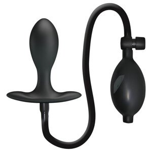 Pretty Love napuhujući analni dilatator s kuglicom (crna)