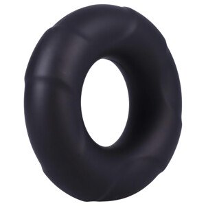 Doc Johnson C-Ring - crni silikonski prsten za penis