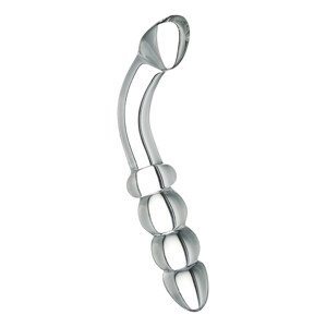 Prisms Hamsa - dvostrani, stakleni G-točka dildo (prozirno)