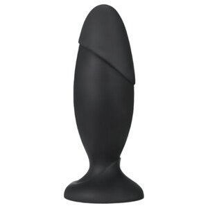 Anal Adventures Platinum Rocket - veliki analni čep (crni)