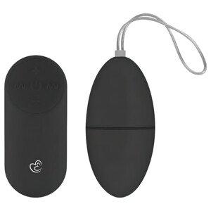 Easytoys - Crno vibracijsko jaje s 7 ritmova i daljinskim upravljanjem