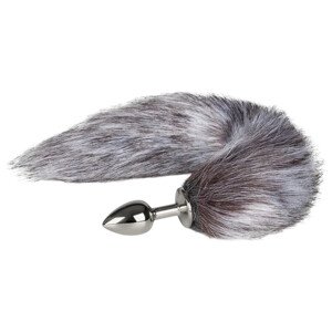 Easytoys Fox NO5 - metalni analni čep s lisicom (srebro-srebro)
