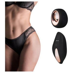 Pantyrebel - bežični vibrirajući gaćice na baterije - crne (S-L)