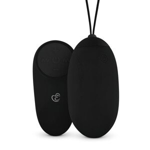 Easytoys - bežično vodootporno vibrirajuće jaje s punjivom baterijom (crno)