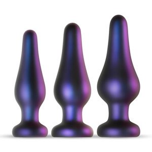 Hueman Comets - Silikonski analni čep set (3-dijelni) - ljubičasti