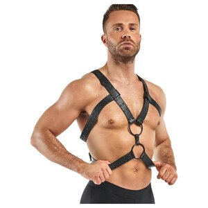 Spavaće Fantazije Rocco - gornji dio tijela (crna) - S-XL