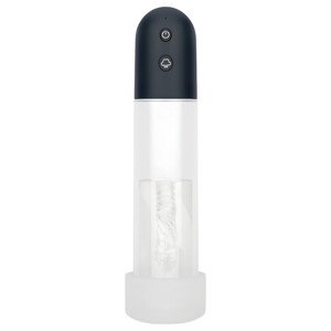 Boners - automatska penis pumpa masturbator (prozirno-crna)